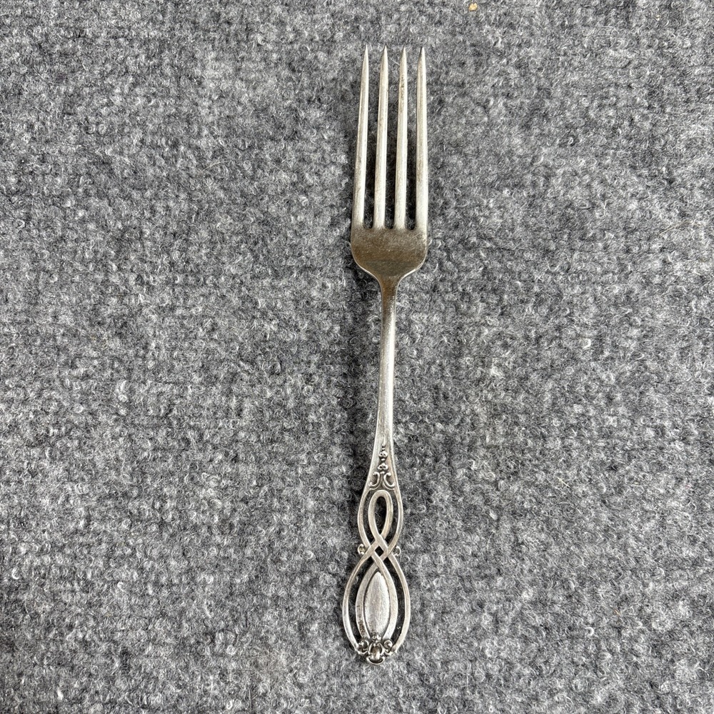 Alvin Chippendale-Old Sterling Silver Dinner Fork 7" Antique 1900 USA Edwardian